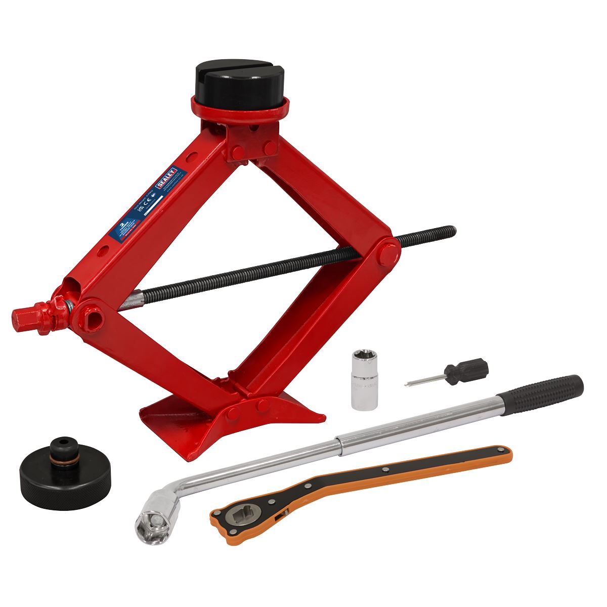 Sealey Heavy-Duty Scissor Jack Kit for Electric Vehicles 2 Tonne 59M