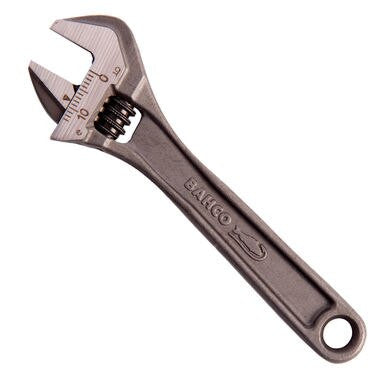 Bahco Adjustable Wrench 4in 110mm 13mm Jaw Capacity Black Finish 8069