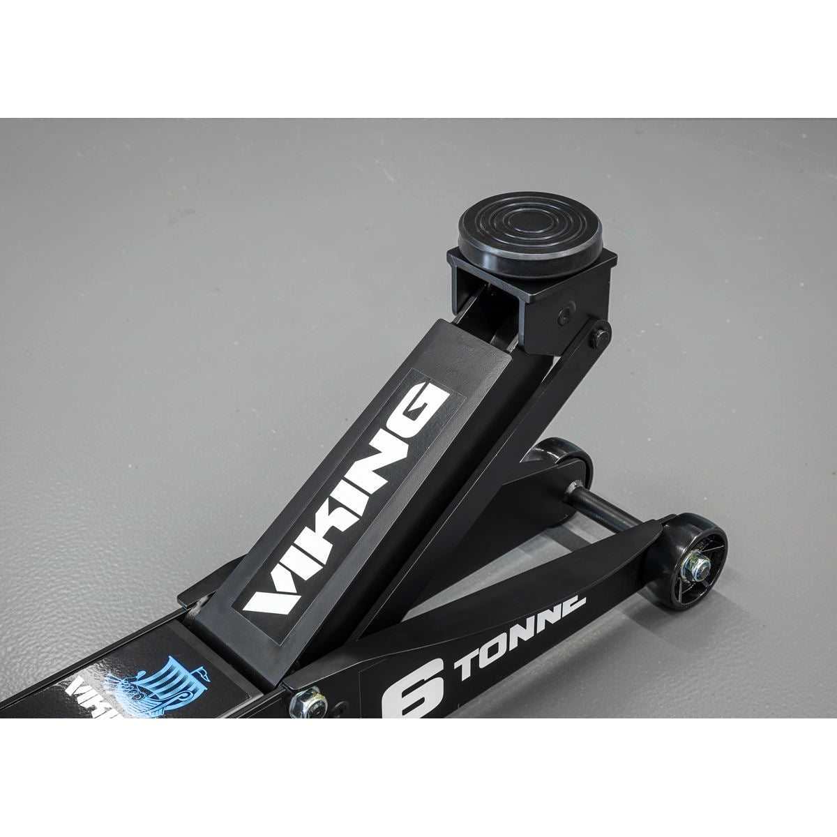 Sealey Long Reach Air Manual 6 Tonne Trolley Jack with Rocket Lift 6001A