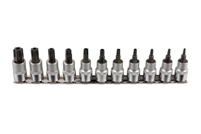 Laser Tools Tamperproof Star Socket Bit Set 3/8"D 11pc 6068