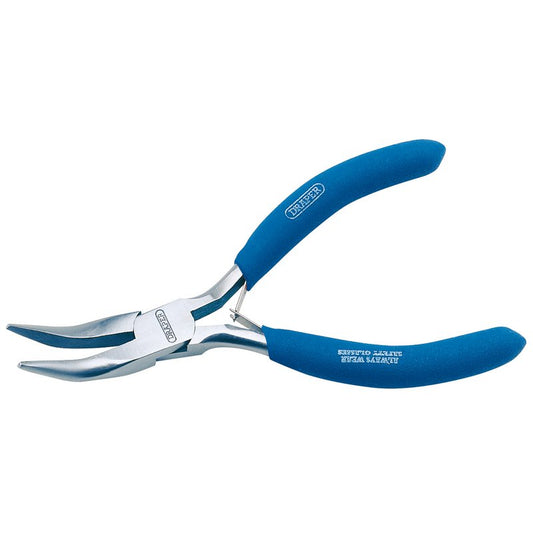 Draper Carbon Steel Bent Nose Pliers 125mm Double Return Leaf Springs 60742