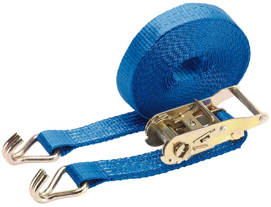 Draper Ratchet Tie Down Strap 8m x 35mm 1000kg Polyester Webbing 60921