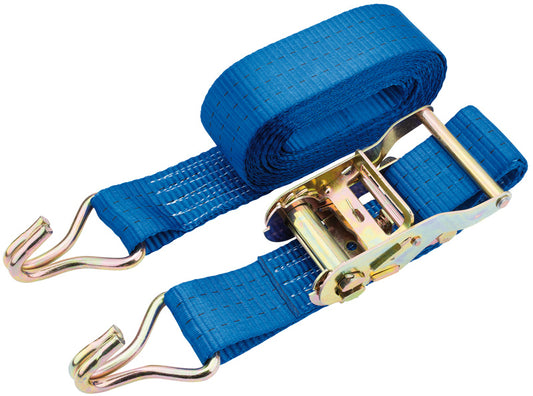 Draper Ratcheting Tie Down Straps 5.4m x 50mm 1000kg Polyester Webbing 60958
