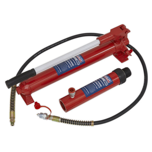 Sealey SuperSnap&reg; Push Ram with Pump & Hose Assembly - 10 Tonne 610/45