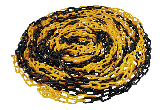 Laser Tools Plastic 6mm Chain 25m (Black/Yellow) 61238