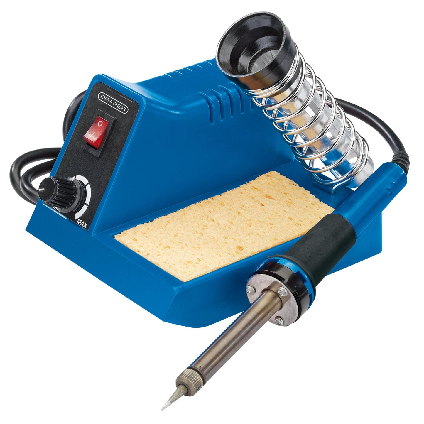 Draper 230V Soldering Station 40W Overheat Protection Stand And Tip Sponge 61478