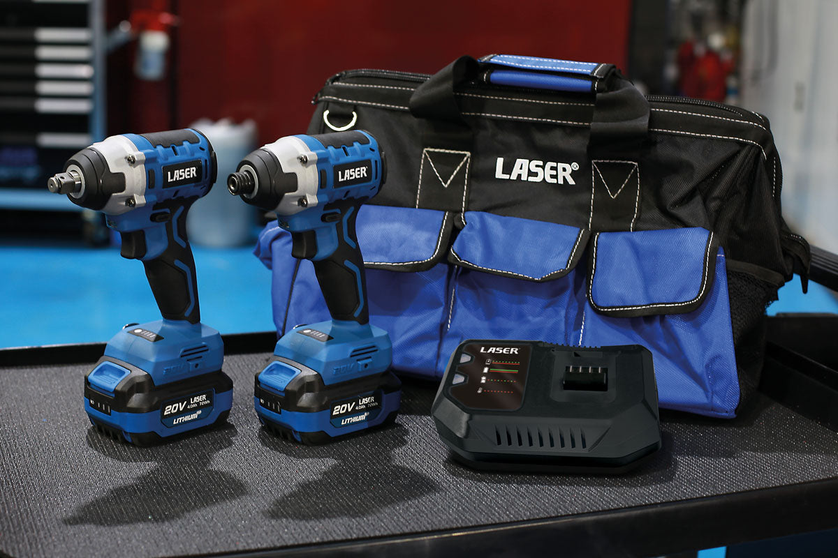 Laser Tools Cordless Tools 20V Workshop Kit (Euro) 61557 – Top Rated Tools