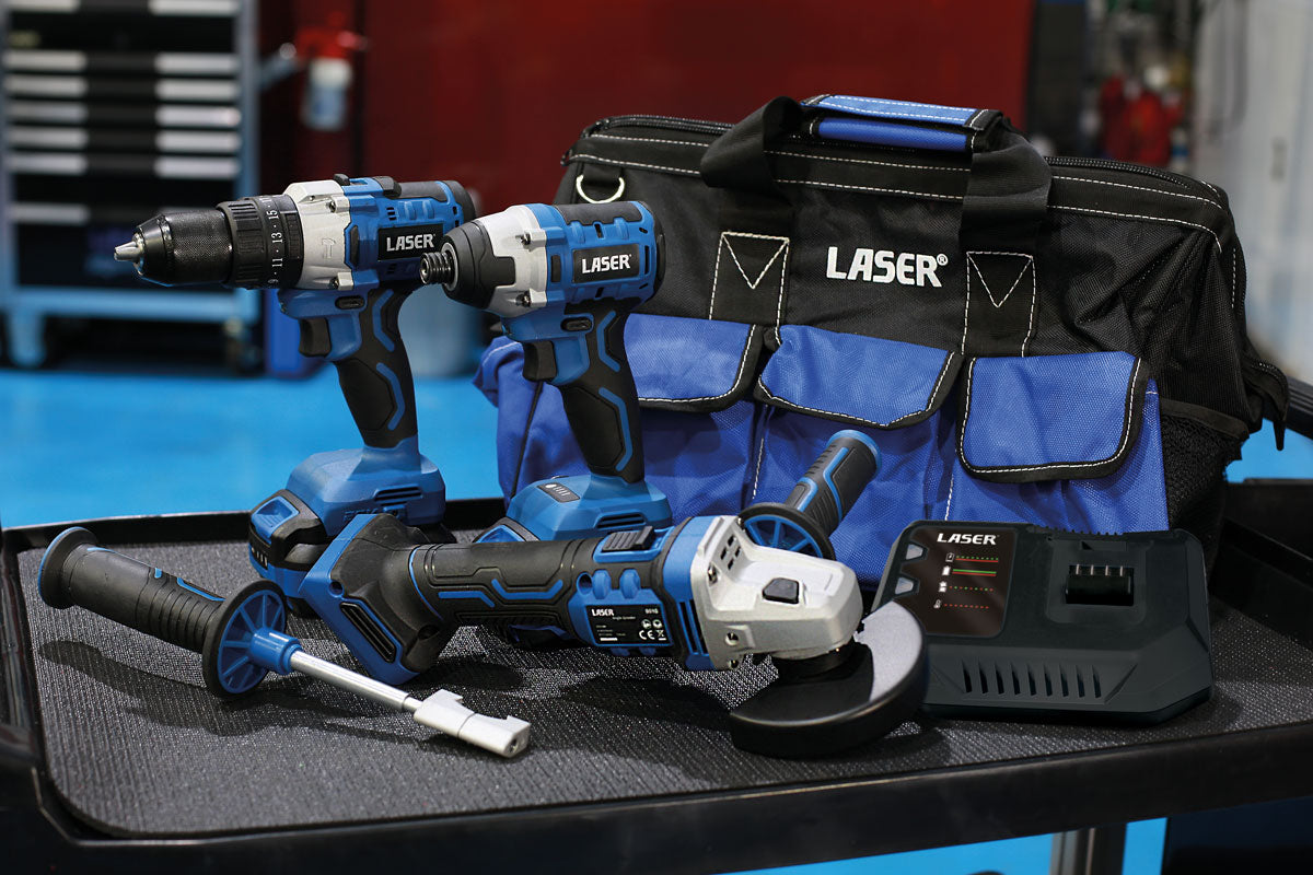 Laser Tools Cordless Tools 20V Tradesman Kit (Euro) 61559