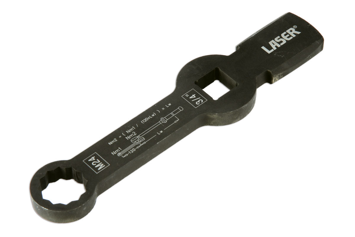 Laser Tools HGV Brake Caliper Wrench - 24mm Bi-Hex 62416