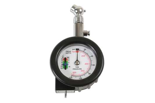 Laser Tools Tyre Pressure & Depth Gauge 6272