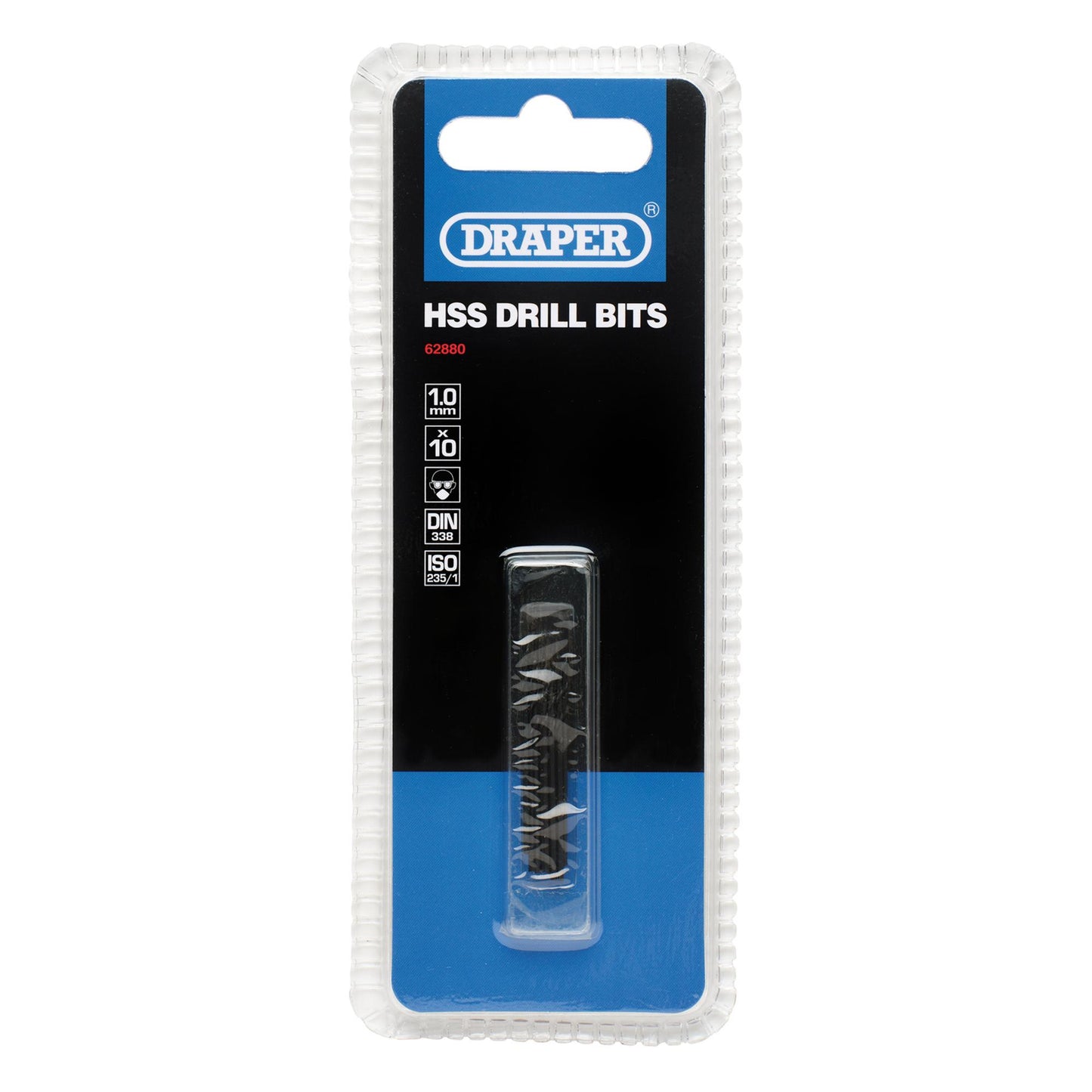 HSS Twist Drill Bits, 1.0 x 35mm (Pack of 10)
