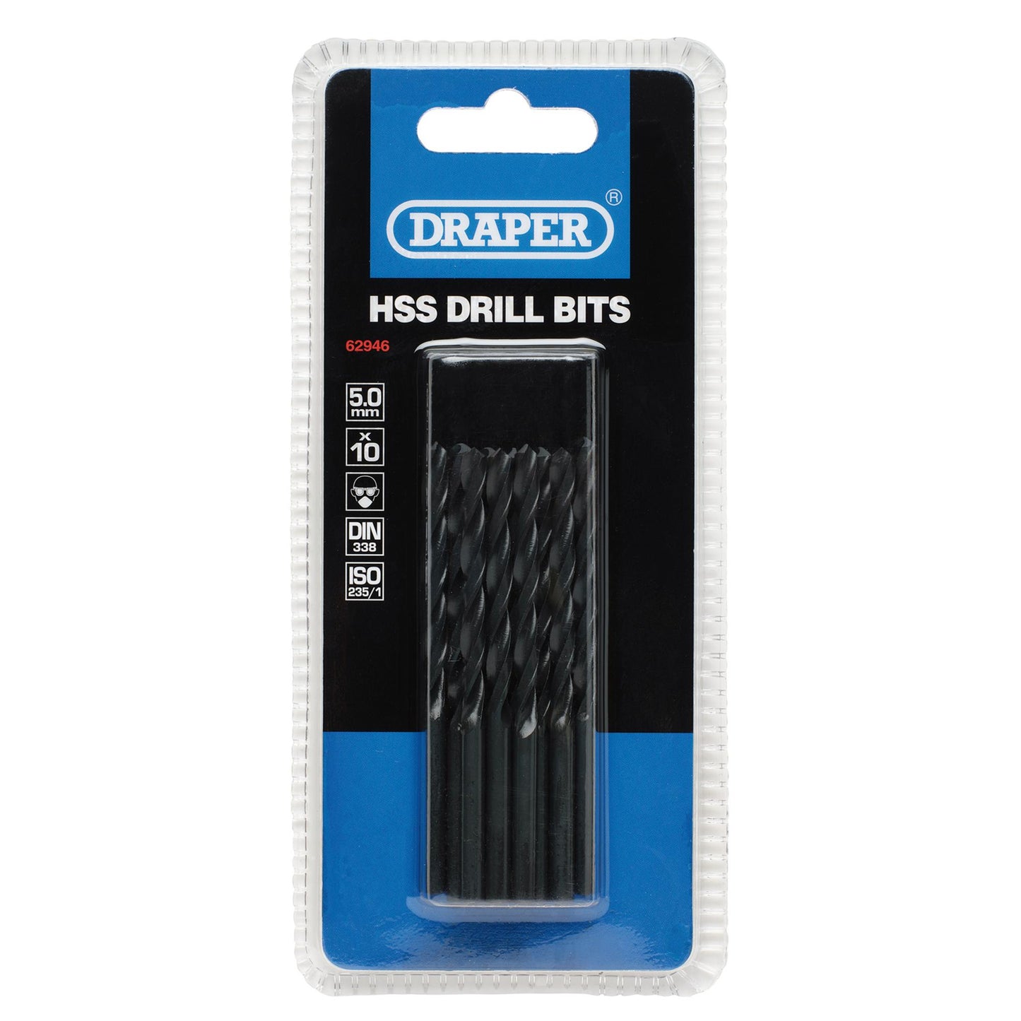 HSS Twist Drill Bits, 5.0 x 85mm (Pack of 10)