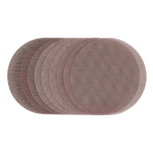 Draper Quality Mesh Sanding Discs 150mm 80G, 120G, 180G, 240G 10 Pack 62989