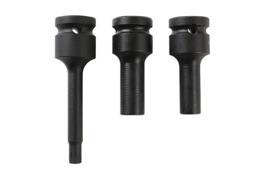 Laser Tools Split Rim Socket Bit Set 3pc 6345