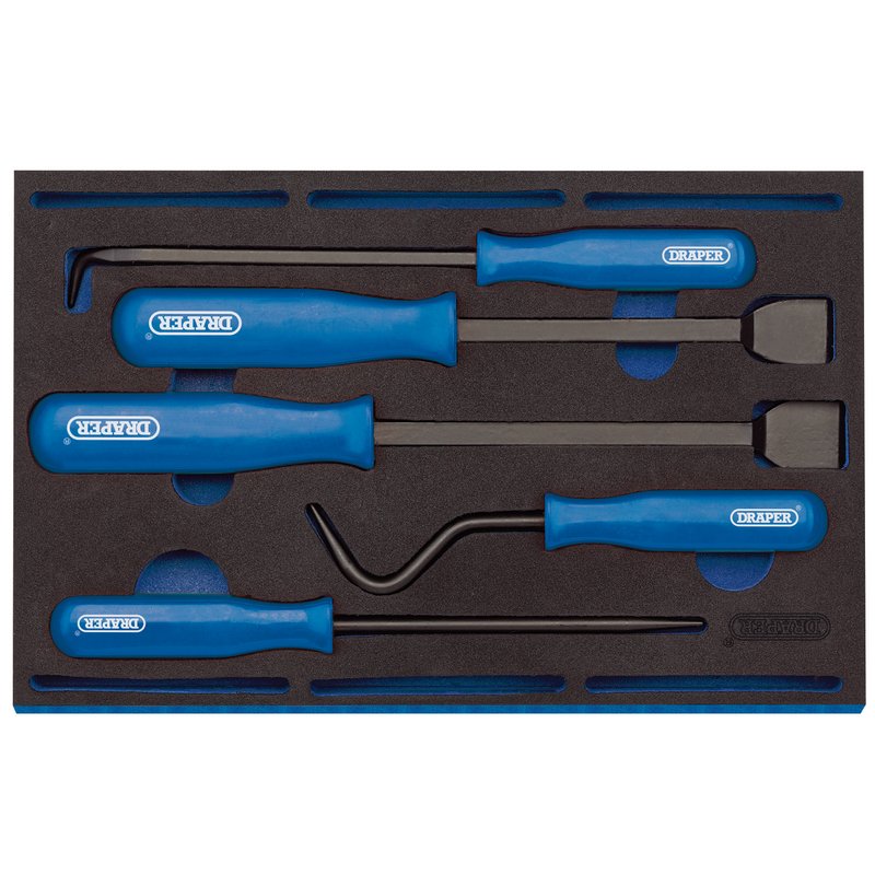 Draper Scraper and Pick Set in 1/4 Drawer EVA Insert Tray 5 Piece 63497