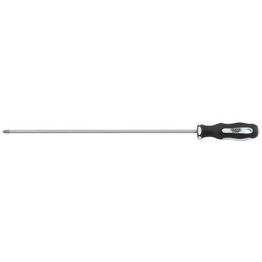Draper Cross Slot Extra Long Reach Soft Grip Screwdriver No.2 x 450mm 63594