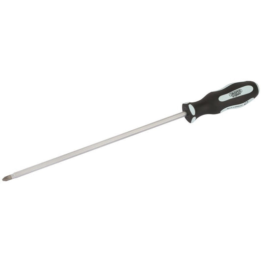 Draper Pound Thru Pozi Soft Grip Screwdriver No.2 x 250mm With metal cap 63596