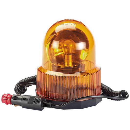 Draper 12V Magnetic Base Rotating Beacon 300 Lumens Amber Lens 63877