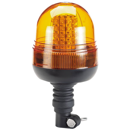 Draper 12/24V LED Flexible Spigot Beacon 400 Lumens Amber Lens 63882