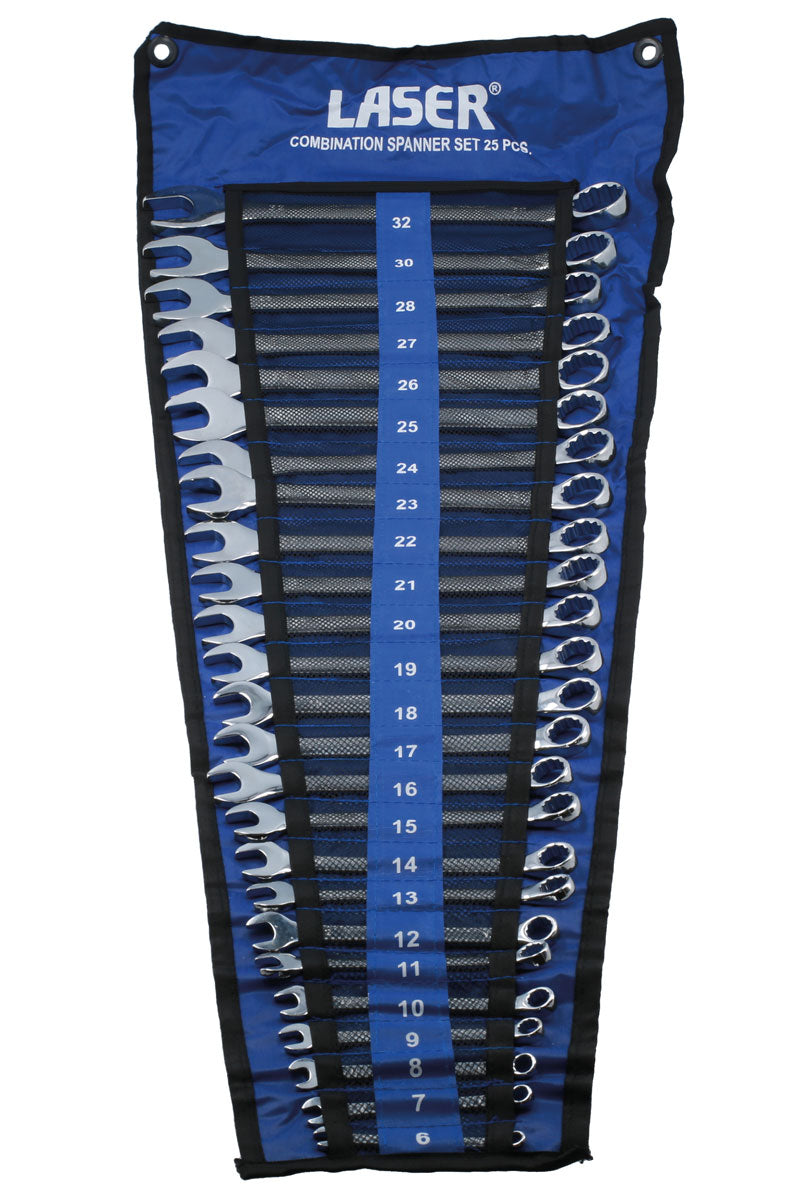 Laser Tools Combination Spanner Set 6 - 32mm 25pc 6396
