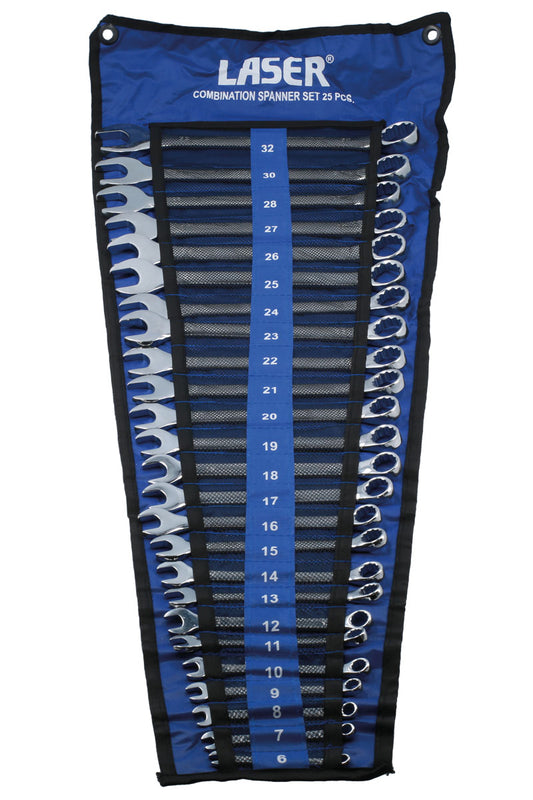 Laser Tools Combination Spanner Set 6 - 32mm 25pc 6396