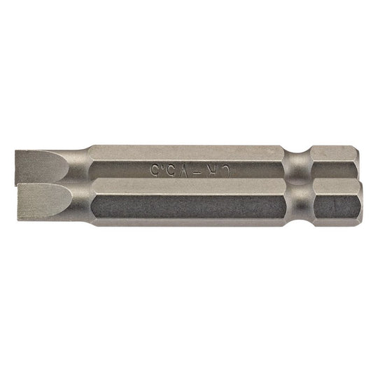 Draper Plain Slot Screwdriver Bit 5.5mm 1/4" Hex 50mm Long (Pack of 2) 64094