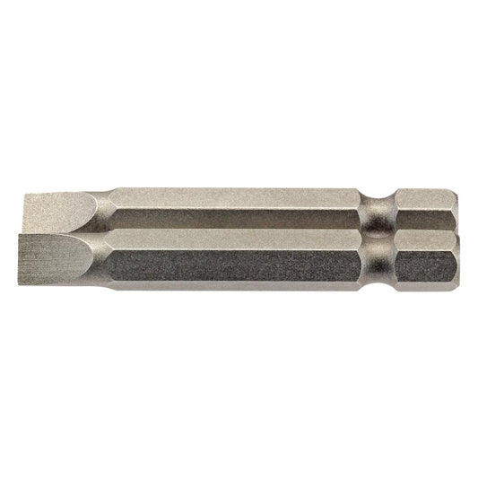 Draper Plain Slot Screwdriver Bit 6mm 1/4" Hex 50mm Long (Pack of 2) 64096
