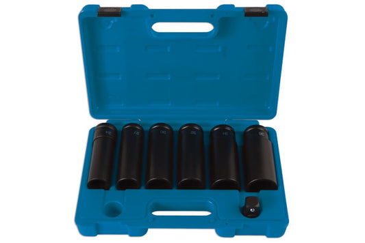 Laser Tools Extra Deep Impact Socket Set 3/4"D 7pc Bi Hex 120mm Deep 6410
