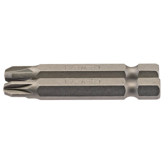 Draper No.3 Pozi Screwdriver Bit 1/4" Hex 50mm Long (Pack of 2) 64229