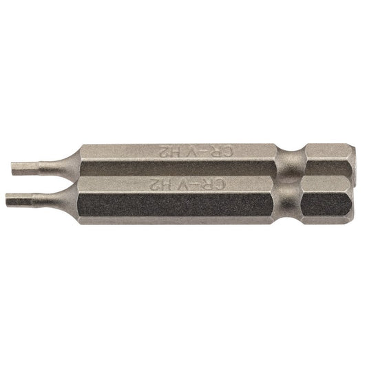 Draper Hexagonal Screwdriver Insert Bit 2mm, 1/4" Hex 50mm Long 2 Pack 64244