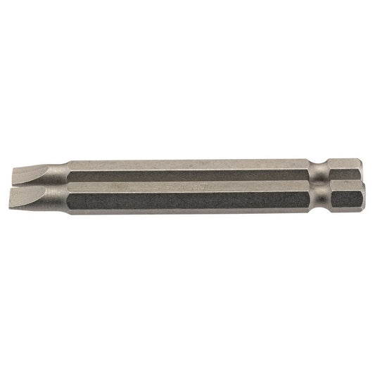 Draper Plain Slot Insert Screwdriver Bit 5.5mm 1/4" Hex 75mm Long 2 Pack 64296