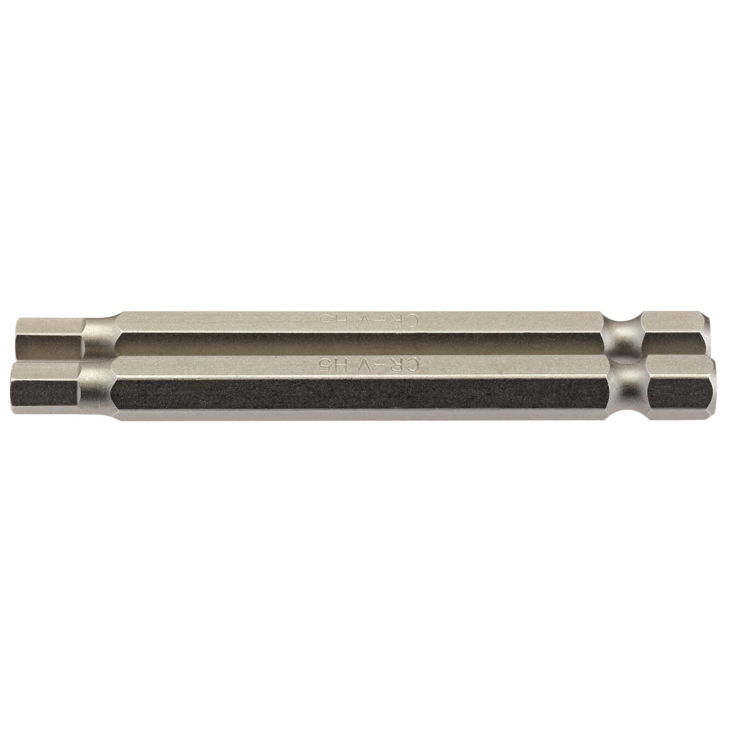 Draper Hexagonal Insert Bit 5mm 1/4" Hex 75mm Long 2 Pack 64322