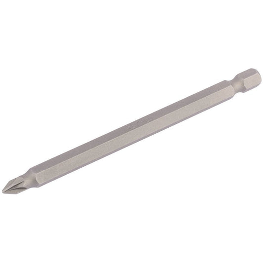 Draper No.1 PZ Screwdriver Bit 1/4" Hex 100mm Long (Pack of 1) 64361