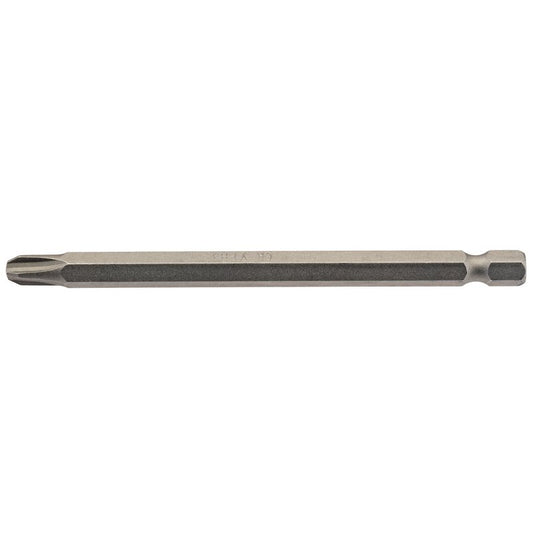 Draper No.3 Cross Slot Screwdriver Insert Bit 1/4" Hex 100mm Long 64366