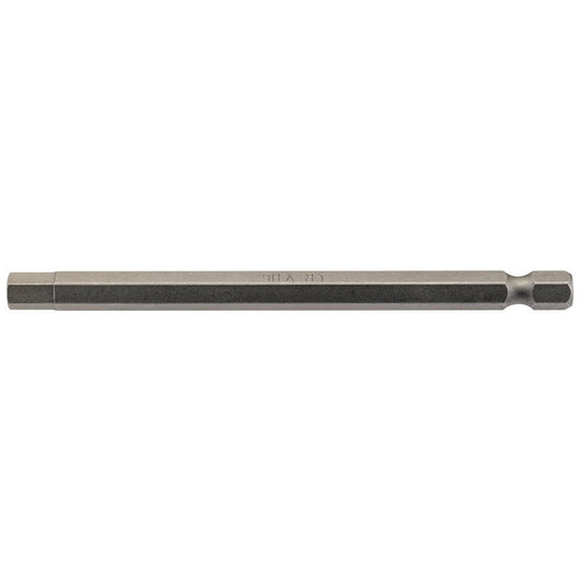 Draper Hexagonal Screwdriver Bit 6mm, 1/4" Hex 100mm Long (Pack of 1) 64375