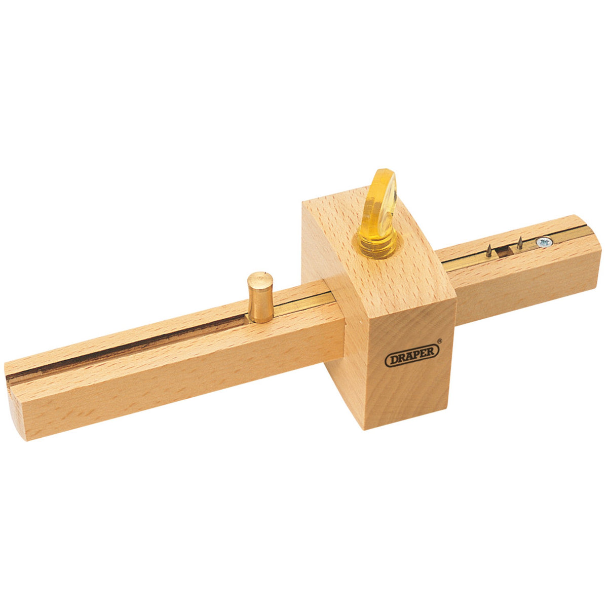 Draper Carpenter's Marking and Mortice Gauge Beechwood With Brass Slide 64458