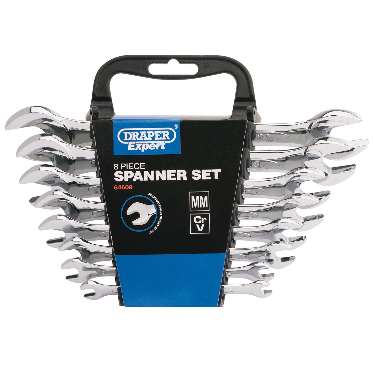 Metric Double Open Ended Spanner Set (8 Piece)