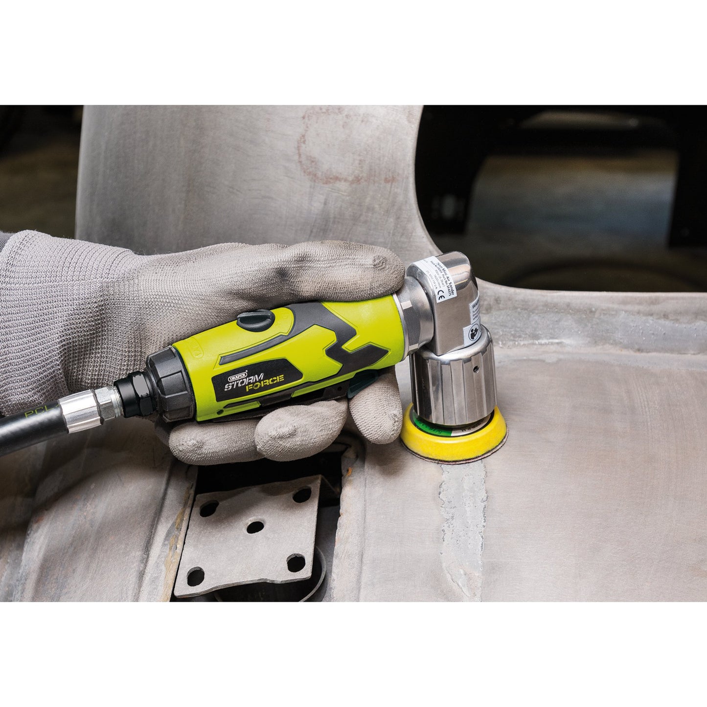 Draper Storm Force Mini Air Sander 50mm Speed 15,000 rpm adhesive pads 65059