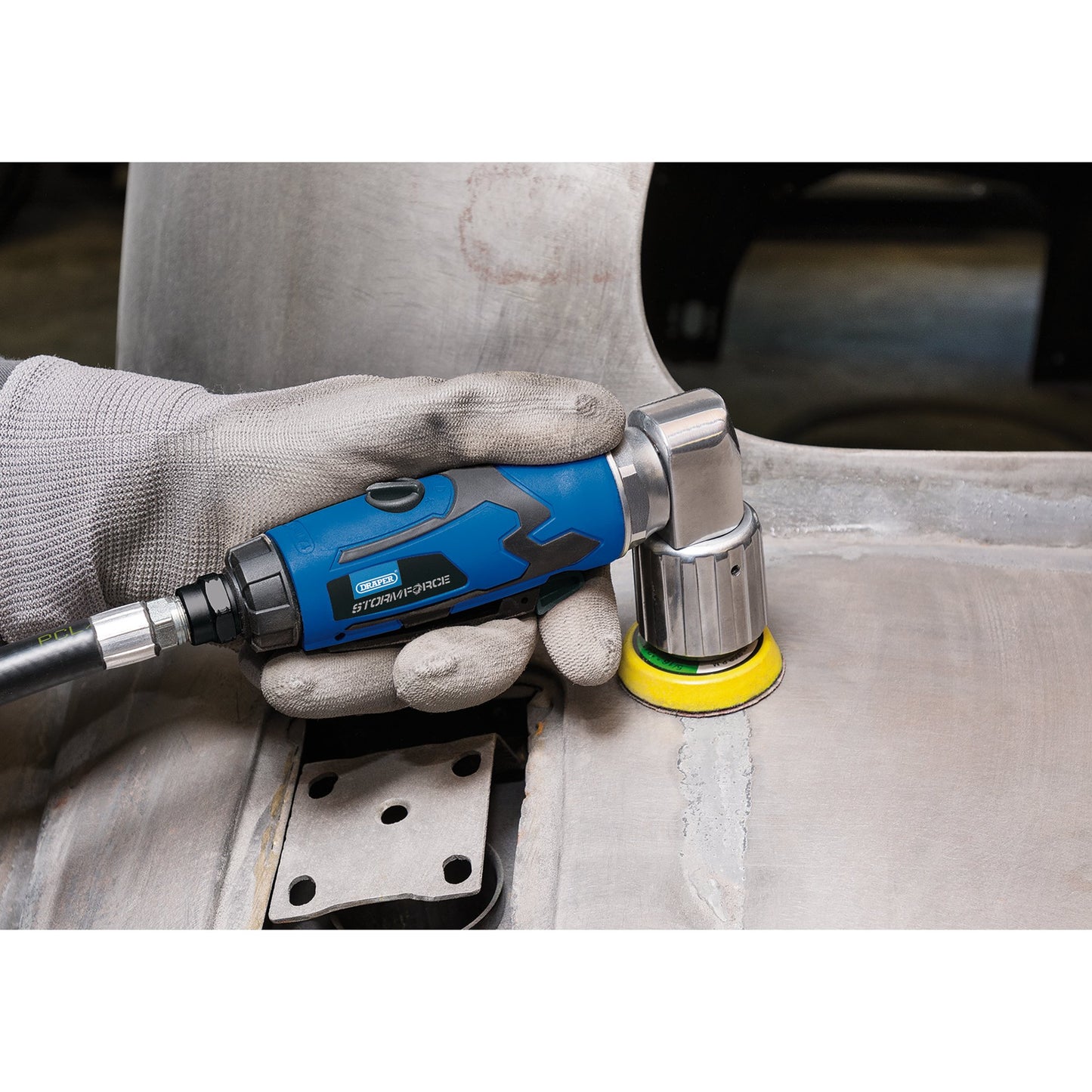 Draper Storm Force Mini Air Sander 50mm Speed 15,000 rpm adhesive pads 65059