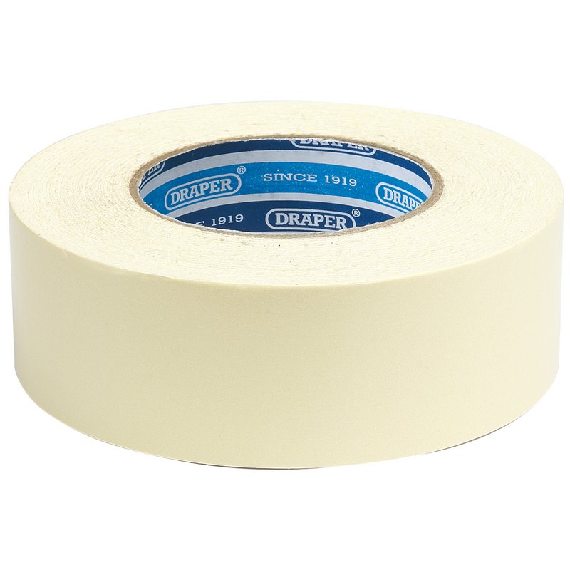 Draper Heavy Duty Double Sided Tape 50m x 50mm 65392