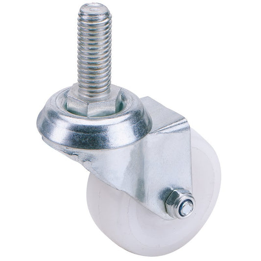 Draper Swivel Bolt Fixing Nylon Wheel 50mm Diameter S.W.L 50kg 65494