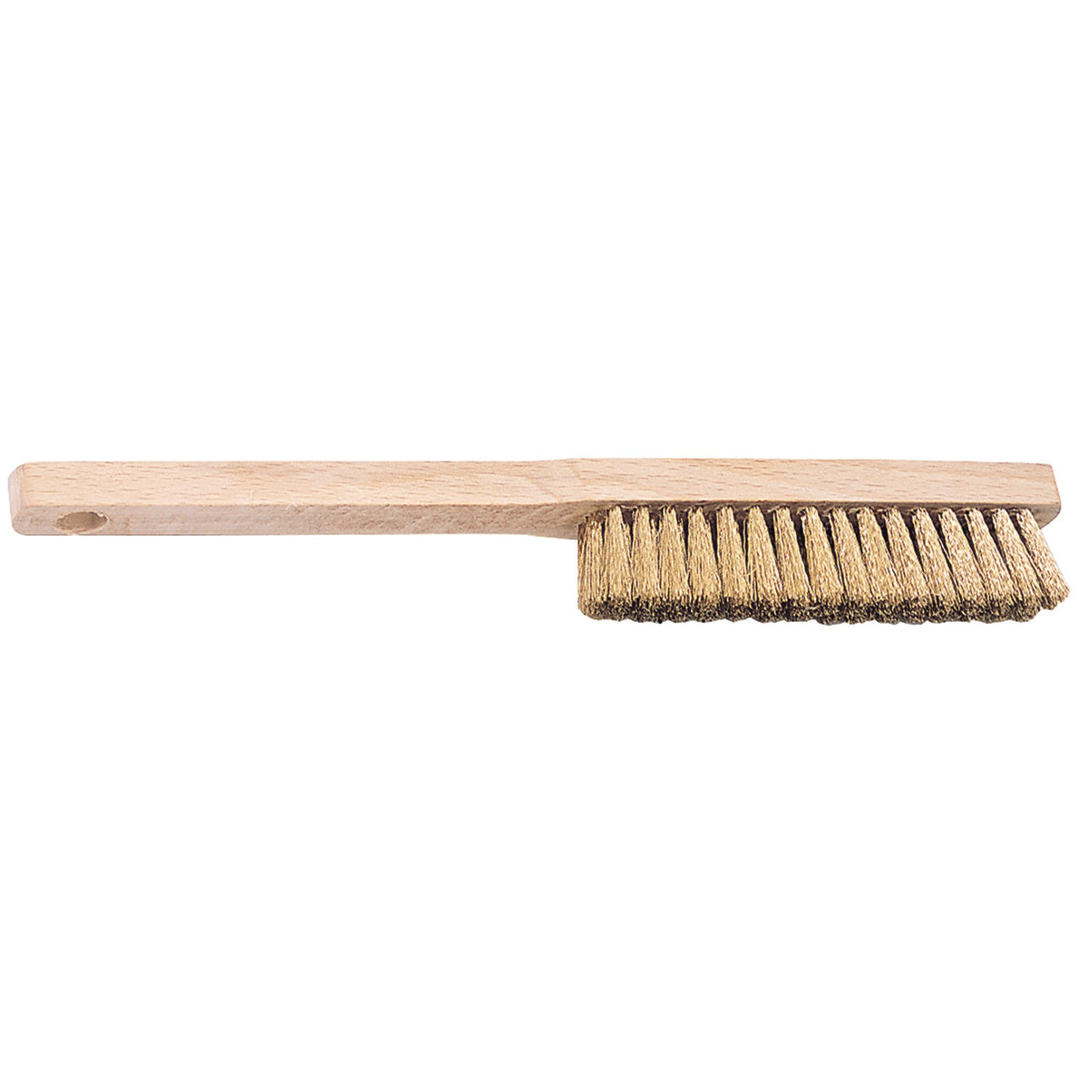 Draper Brass Fill Wire Hand Brush 225mm Wires Per Row 3 x 16 Wood Stock 65670