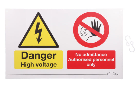 Laser Tools High Voltage/No Admittance Sign 6639