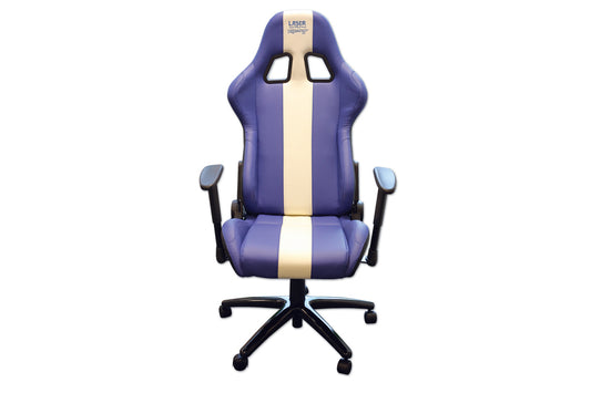 Laser Tools Laser Tools Racing Chair - Blue & White Stripe 6654