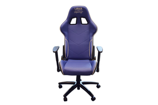 Laser Tools Laser Tools Racing Chair - Blue with White Piping 6655