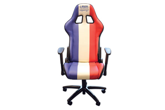Laser Tools Laser Tools Racing Chair - Red, White & Blue 6656