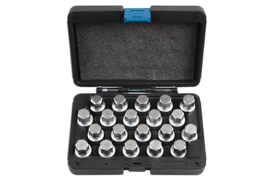 Laser Tools Locking Wheel Nut Key Set 20pc - for VAG, Porsche 6662