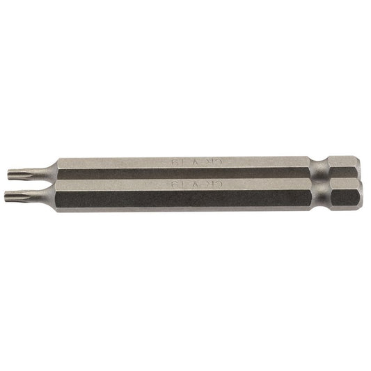 Draper Torx Screwdriver Insert Bit 1/4" Hex 75mm Long T9 2 Pack 66843