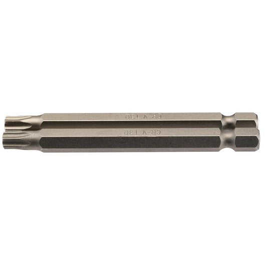 Draper T30 Torx Star Insert Bit 1/4" Hex 75mm Long Pack of 2 66852