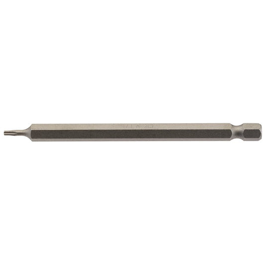 Draper T7 Torx Star Screwdriver Bit 1/4" Hex 100mm Long (Pack of 1) 66906